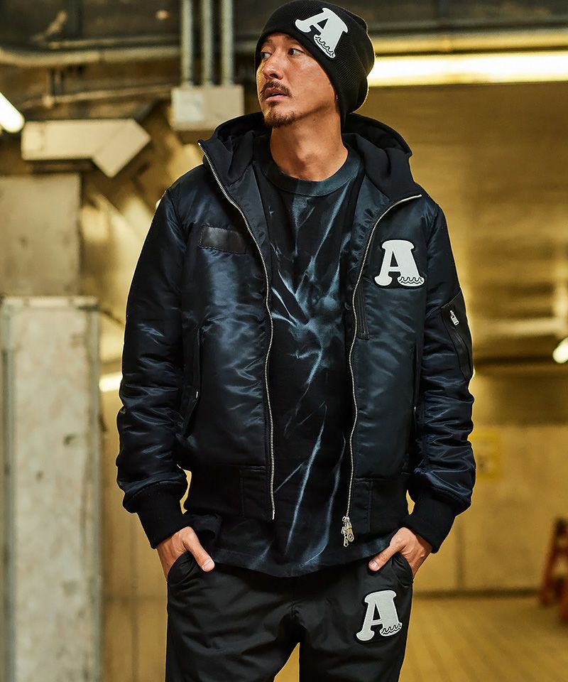 ACANTHUS(アカンサス)】muta Nylon Hooded MA-1 ジャケット(MA2218 