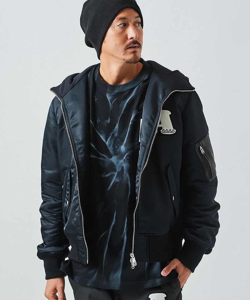 ACANTHUS(アカンサス)】muta Nylon Hooded MA-1 ジャケット(MA2218