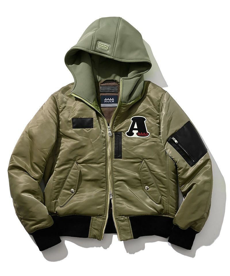 ACANTHUS(アカンサス)】muta Nylon Hooded MA-1 ジャケット(MA2218