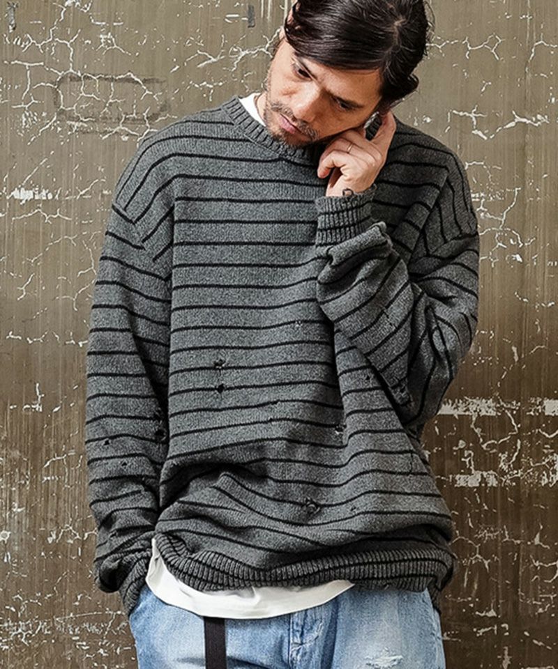 30%OFF【EGO TRIPPING(エゴトリッピング)】GRUNGE KNIT ニット(675002