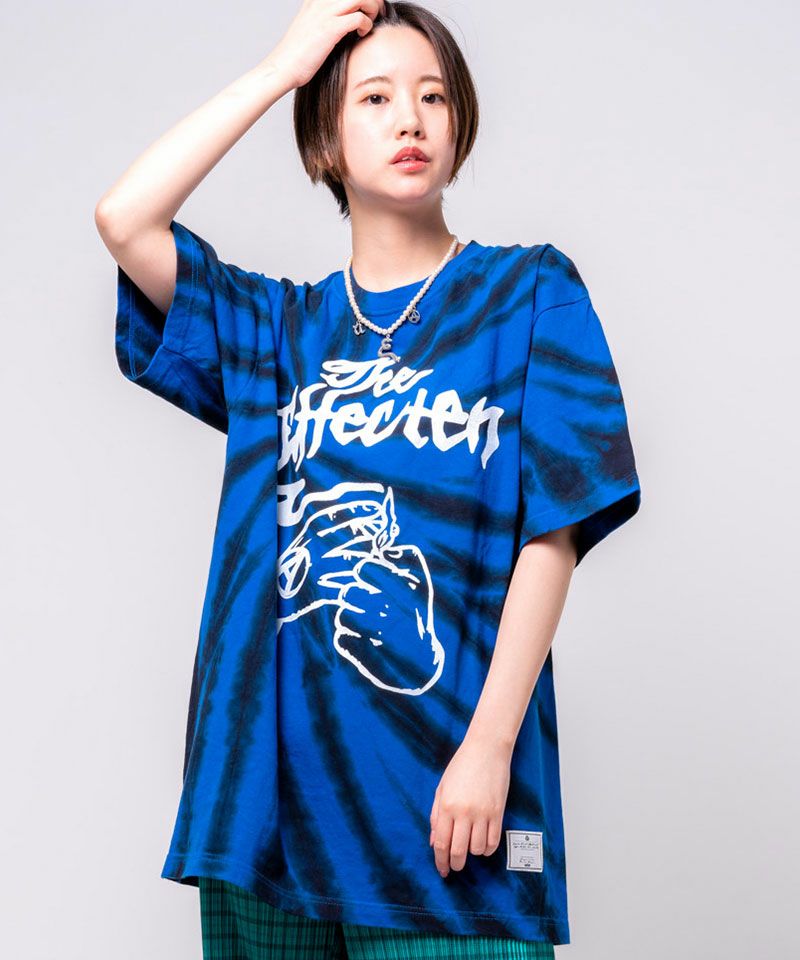 EFFECTEN(エフェクテン)】effecten smoke logo black dye Tee Tシャツ