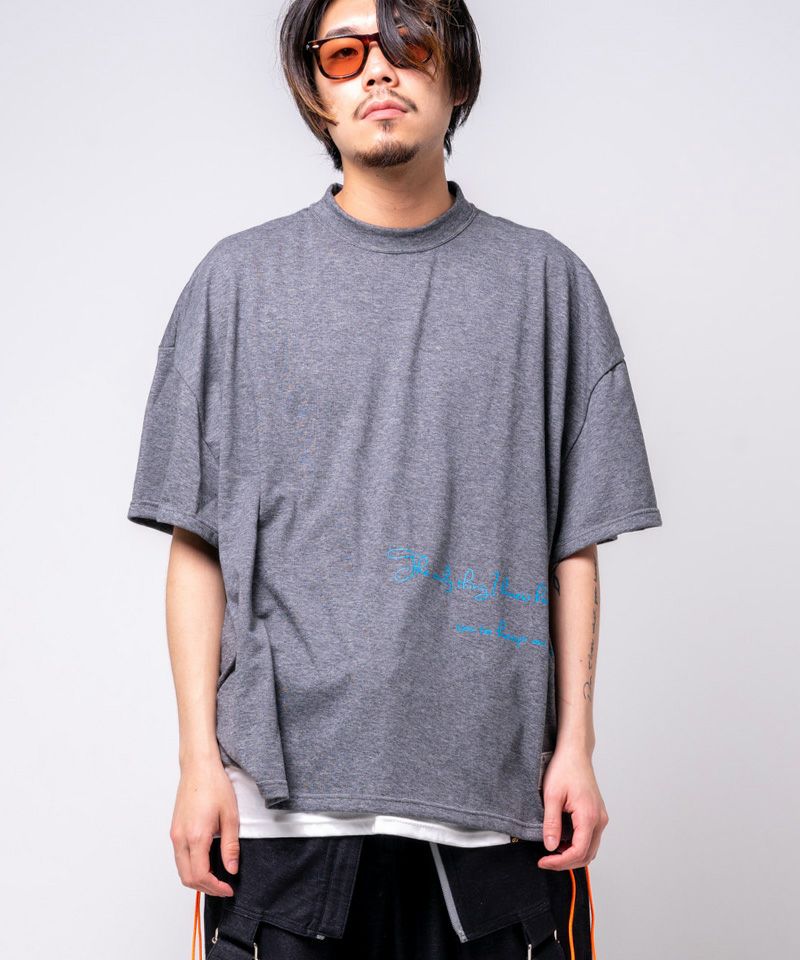 EFFECTEN(エフェクテン)】4 tuck mock neck Tee Tシャツ(efriot-21