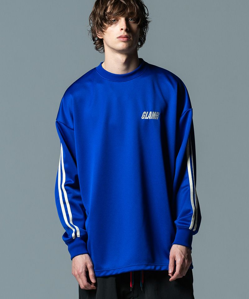 glamb(グラム)】Pullover Line Jersey プルオーバーラインジャージ