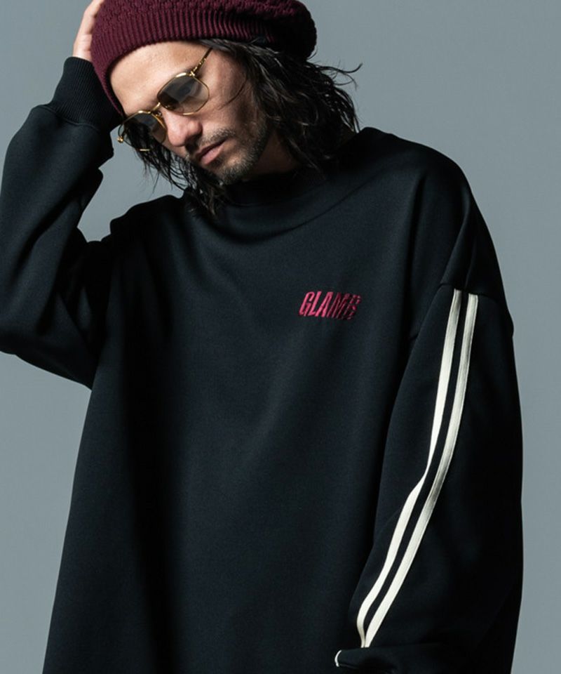 glamb(グラム)】Pullover Line Jersey プルオーバーラインジャージ