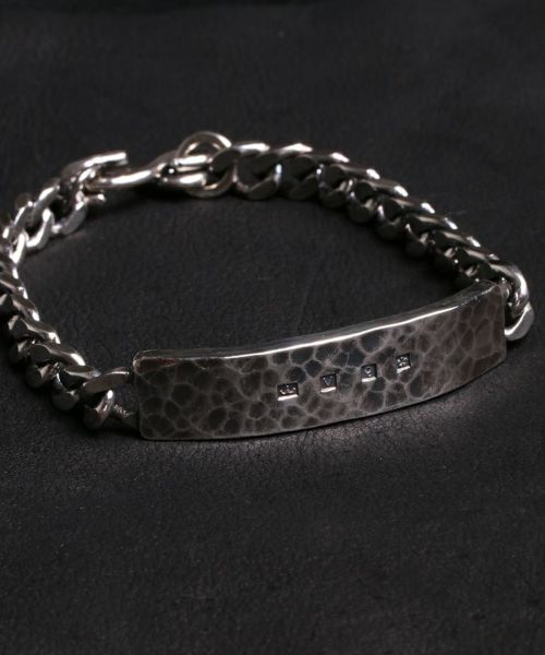【VIVIFY(ビビファイ)】【予約販売ご注文から1ヶ月後出荷】 Hallmarks ID Bracelet- Hammered Finish ブレスレット(VFB-185)