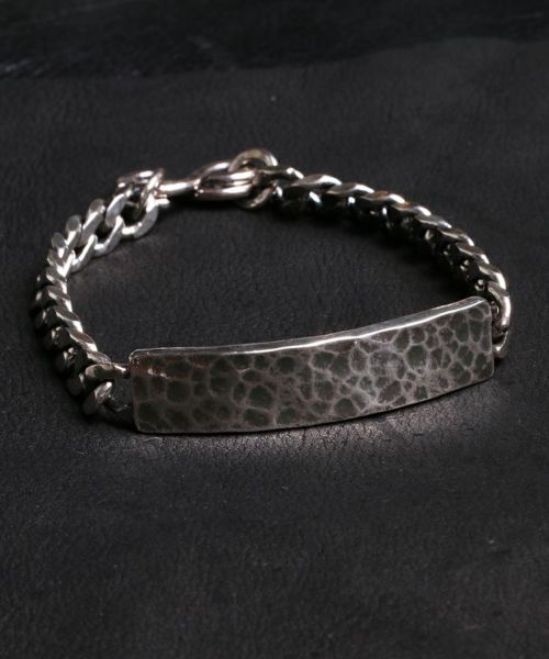 【VIVIFY(ビビファイ)】【予約販売ご注文から1ヶ月後出荷】 Back Hallmarks ID Bracelet- Hammered Finish ブレスレット(VFB-189)