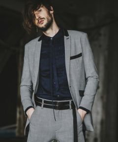 60%OFF【NO ID.(ノーアイディー)】切替ピークドラペル1B-JKT 60%OFF【NO ID.(ノーアイディー)】切替ピークドラペル1B-JKT
