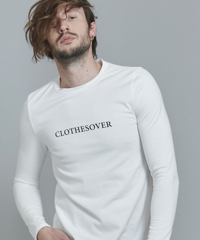 60%off【NO ID.(ノーアイディー)】CLOTHESOVERﾌﾟﾘﾝﾄﾛﾝT カットソー