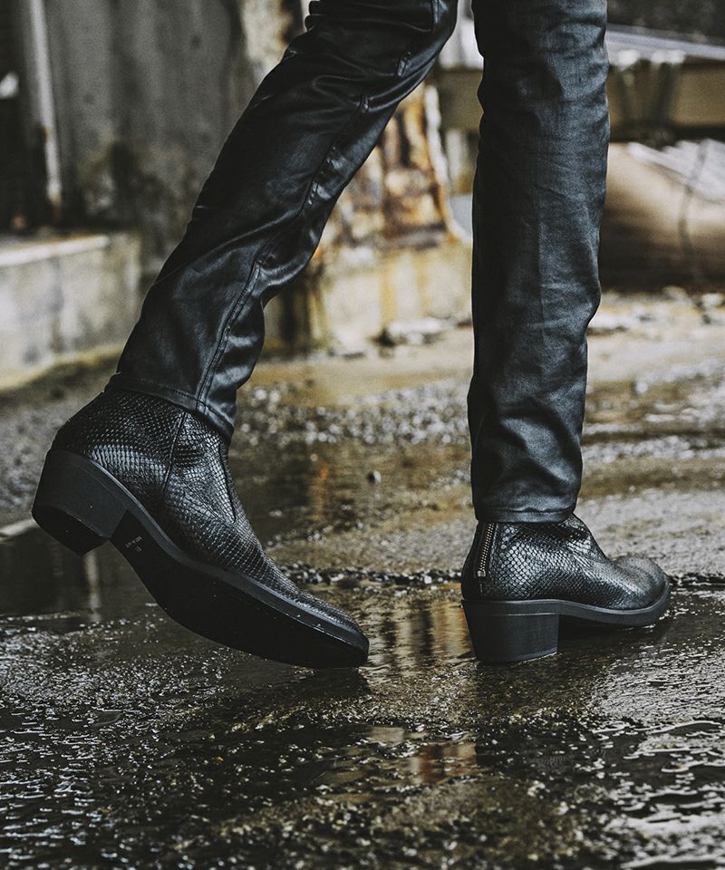 NO ID.(ノーアイディー)】ﾊﾞｯｸZIPﾋｰﾙﾌﾞｰﾂ(851208-234F) | CAMBIO カンビオ 