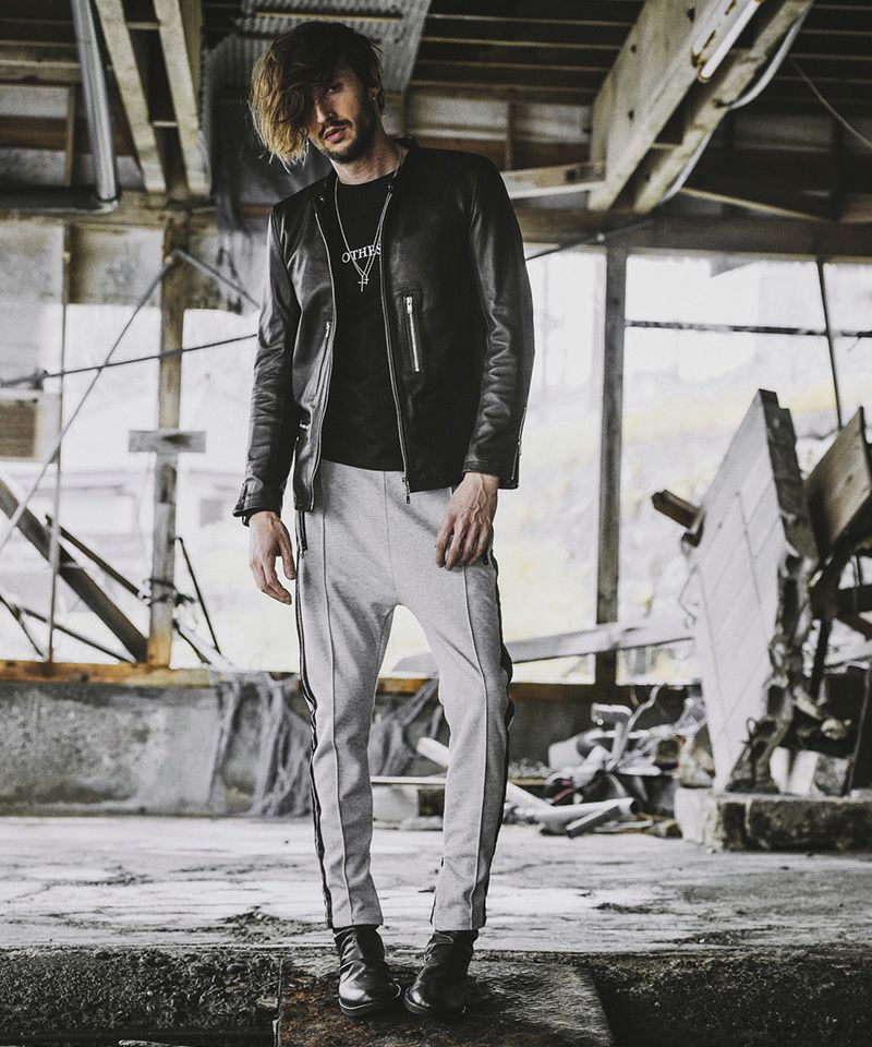 50%OFF【NO ID.(ノーアイディー)】ｼｰﾌﾟﾚｻﾞｰｼﾝｸﾞﾙﾗｲﾀﾞｰｽJKT ライダース 