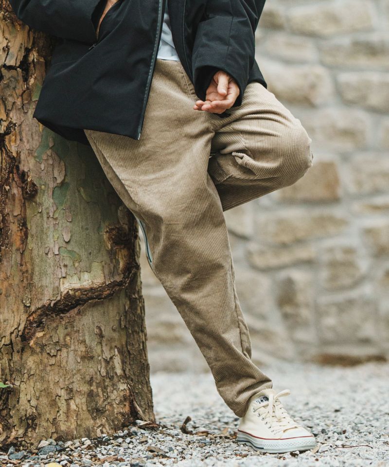 CAMBIO(カンビオ)】【予約販売サイズ・カラーにより納期異なる】Middle Wale Corduroy Stretch Soft  Sarrouel Tapered Pants テーパードパンツ | CAMBIO カンビオ