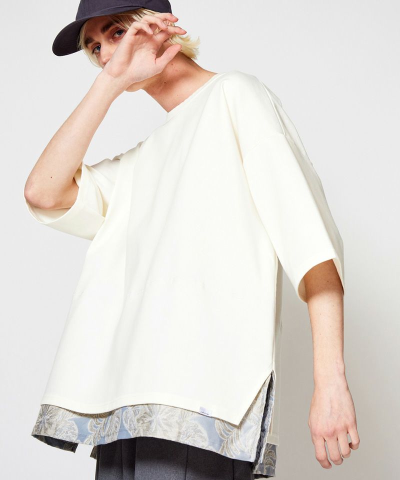 【rehacer(レアセル)】Botanical Layered Wide CS カットソー(01220400012)