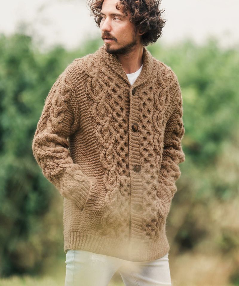 CAMBIO(カンビオ)】【予約販売10月下旬～11月上旬入荷】 【HIMALAYAN CLIMBERS HAND-KNIT別注】手編みショールカーディガン(CAHCK-F31)  | CAMBIO カンビオ