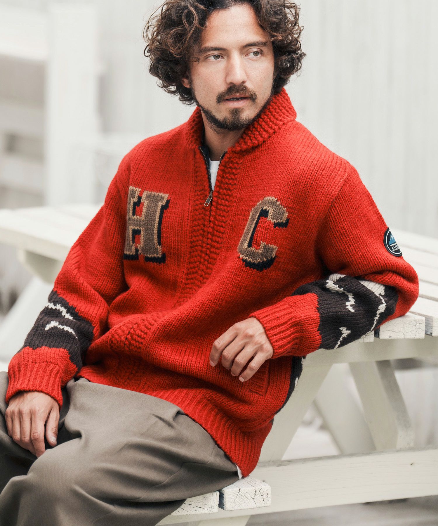 30%OFF【CAMBIO(カンビオ)】【HIMALAYAN CLIMBERS HAND-KNIT別注 