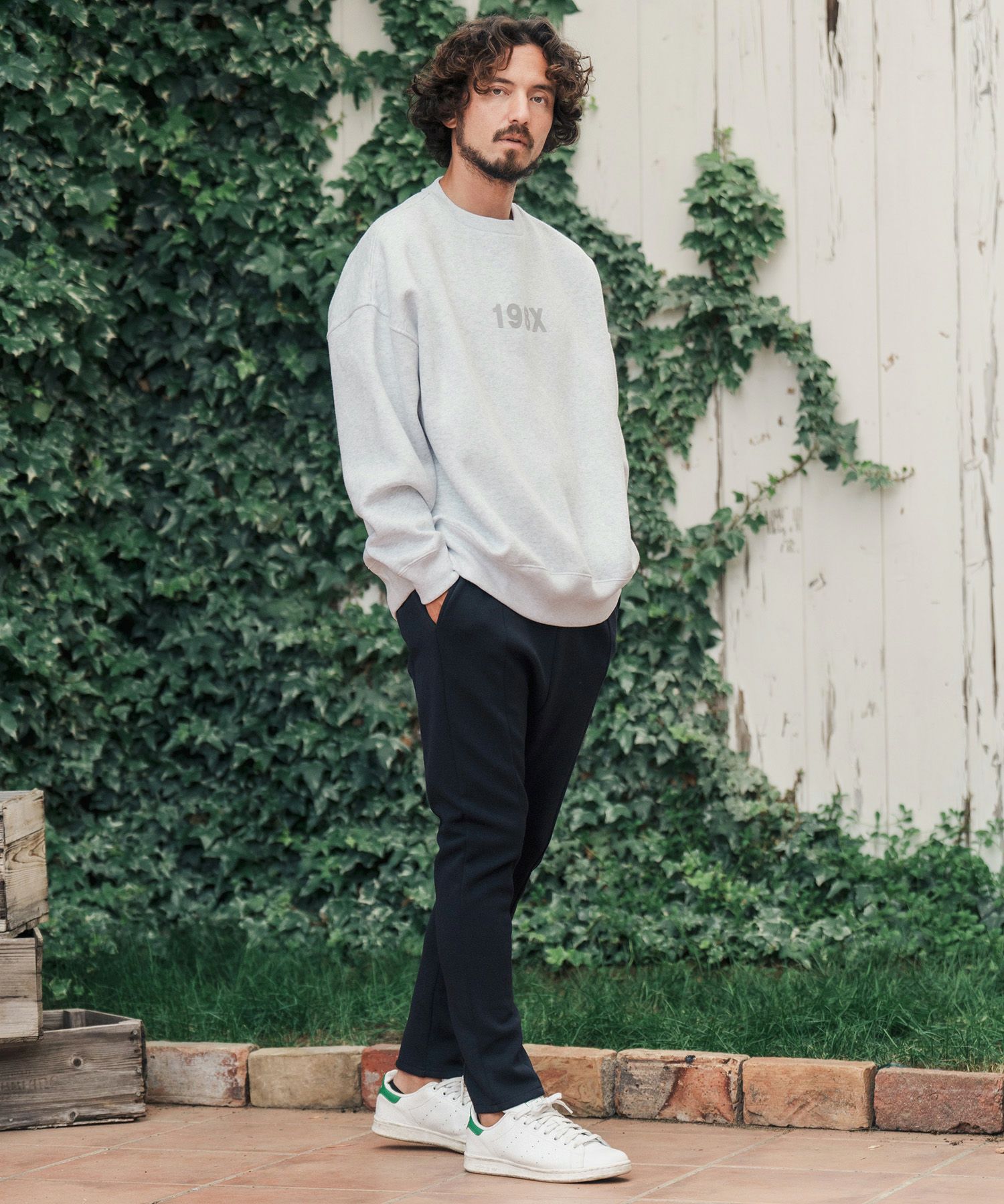 CAMBIO(カンビオ)】盛りプリントスウェット（198X）(2202019MCB