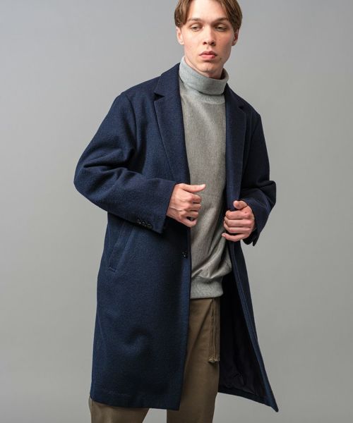 MROLIVE(ミスターオリーブ)】SOFT WOOL MOSSER -CHESTERFIELD COAT コート(M223164) | CAMBIO  カンビオ