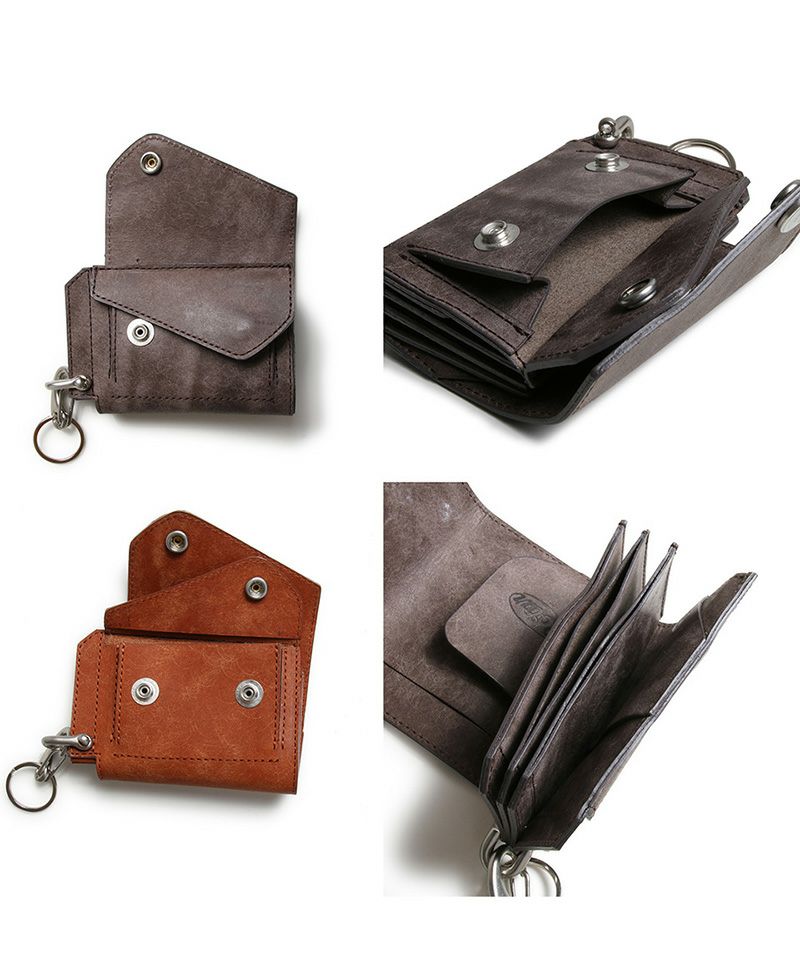 ローター] Gamaguchi slim wallet がま口 スリム ウォレット ナスカン 