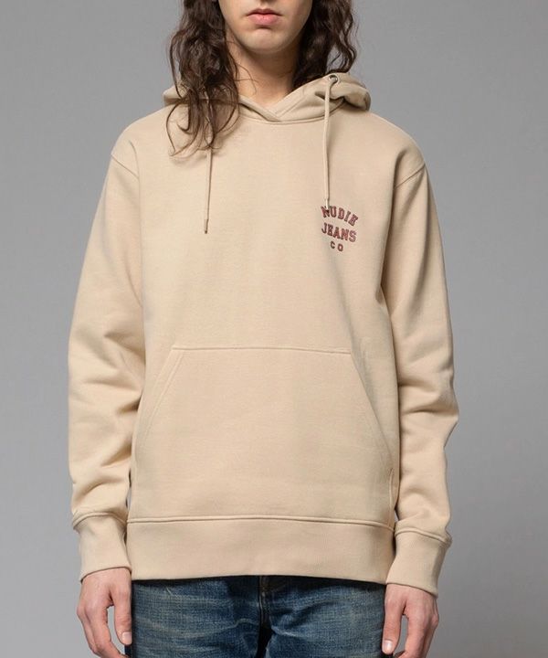 60%off【Nudie Jeans(ヌーディージーンズ)】Franke-Logo-Hoodie