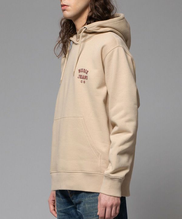 60%off【Nudie Jeans(ヌーディージーンズ)】Franke-Logo-Hoodie