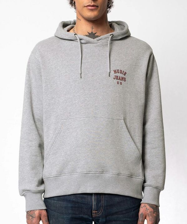 60%off【Nudie Jeans(ヌーディージーンズ)】Franke-Logo-Hoodie