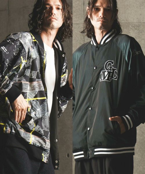 50%off【GLIMCLAP(グリムクラップ)】Plaid pattern hooded varsity