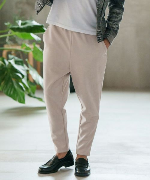 CAMBIO(カンビオ)】Back Fleece Stretch Nylon Pants パンツ(A76223cmb