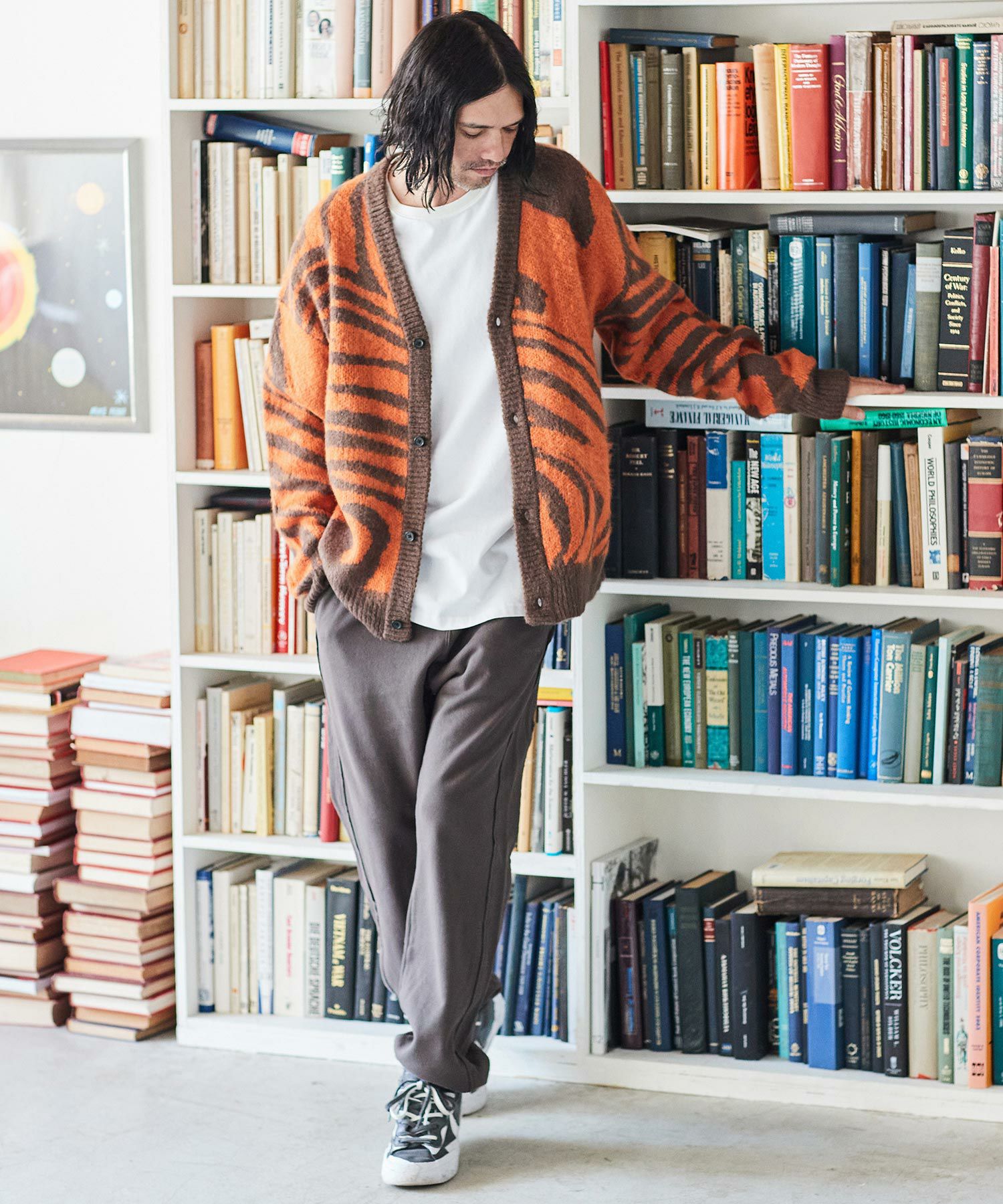 30%OFF【ADAM PATEK(アダムパテック)】mohair mixed cardigan marble