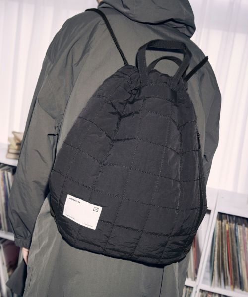 ADAM PATEK(アダムパテック)】water repellent nylon shoulder big bag