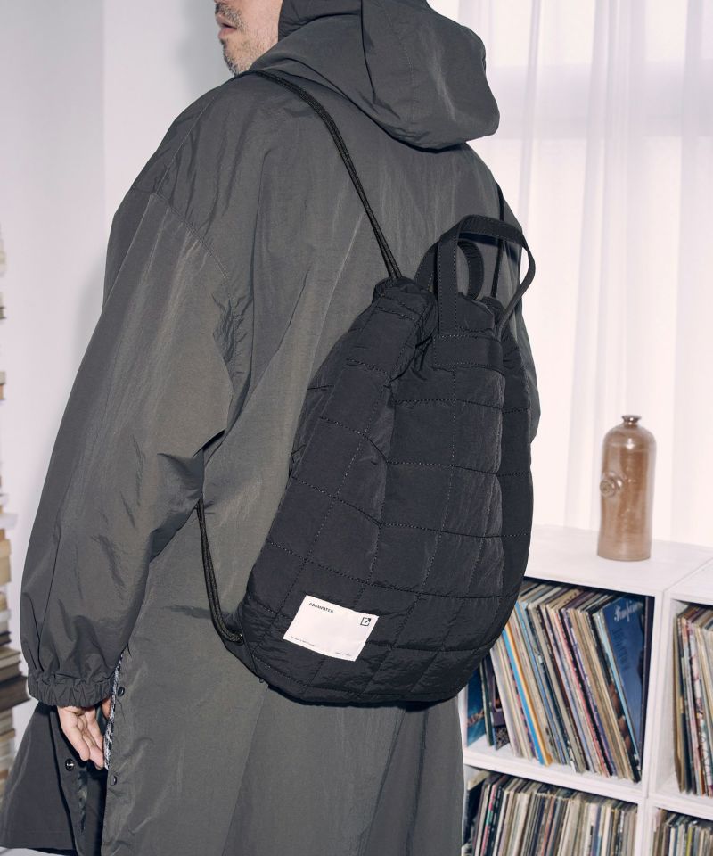 【ADAM PATEK(アダムパテック)】square quilt BIG drawstring bag