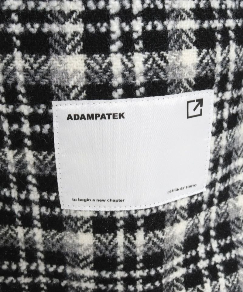 ADAMPATEK/アダムパテック】tweed check looose shirt / ツイード