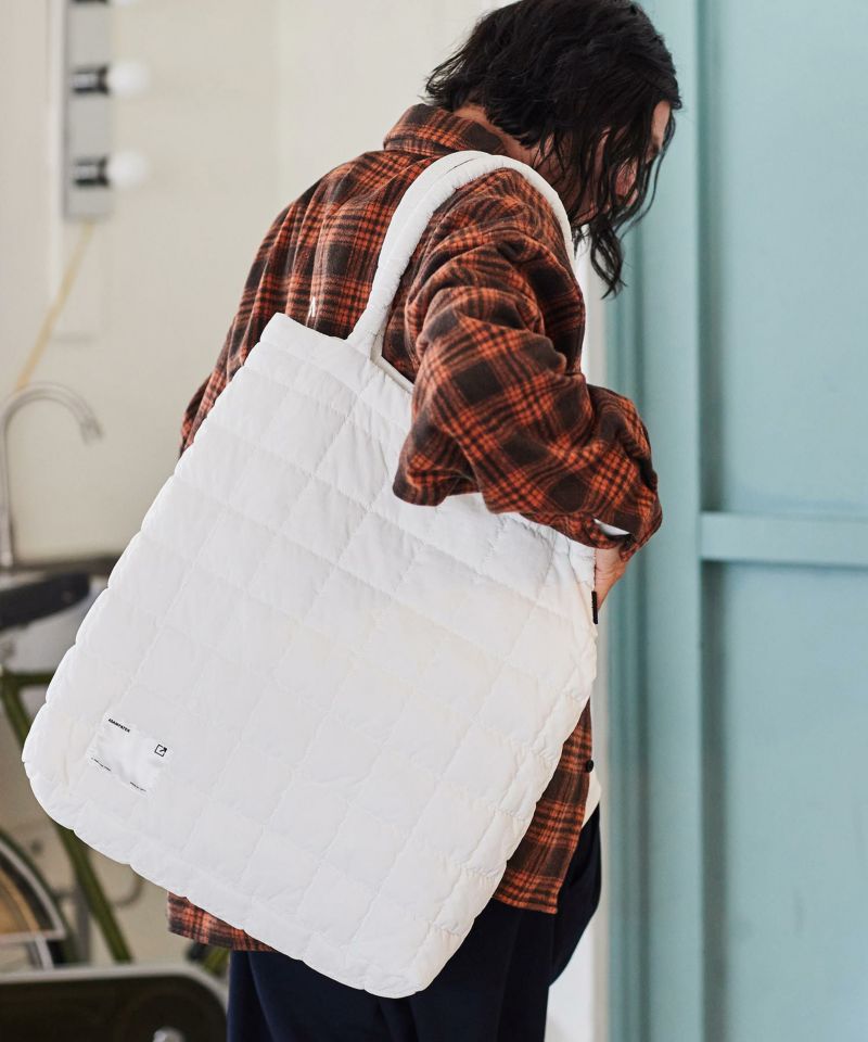 ADAM PATEK(アダムパテック)】square quilt BIG tote bag トートバッグ 