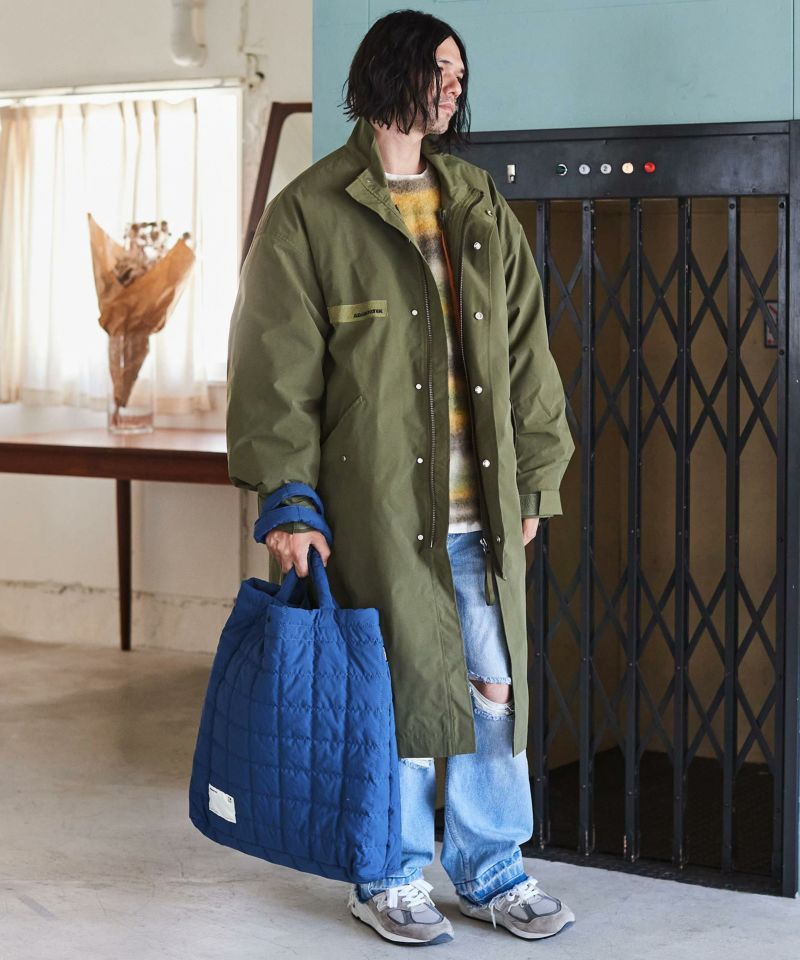 ADAM PATEK(アダムパテック)】square quilt BIG tote bag トートバッグ