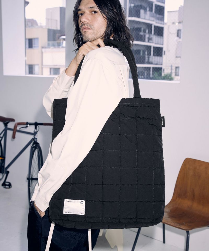 ADAM PATEK(アダムパテック)】square quilt BIG tote bag トートバッグ