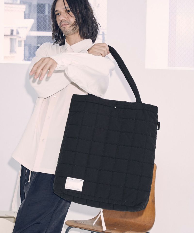 ADAM PATEK(アダムパテック)】square quilt BIG tote bag トートバッグ