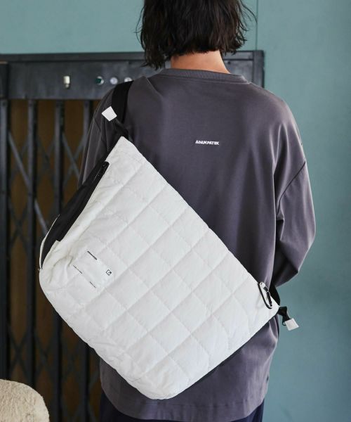 ADAM PATEK(アダムパテック)】square quilt BIG shoulder bag