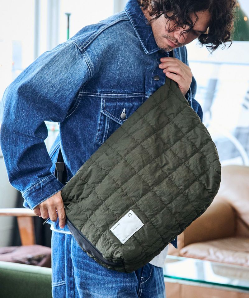 ADAM PATEK(アダムパテック)】square quilt BIG shoulder bag