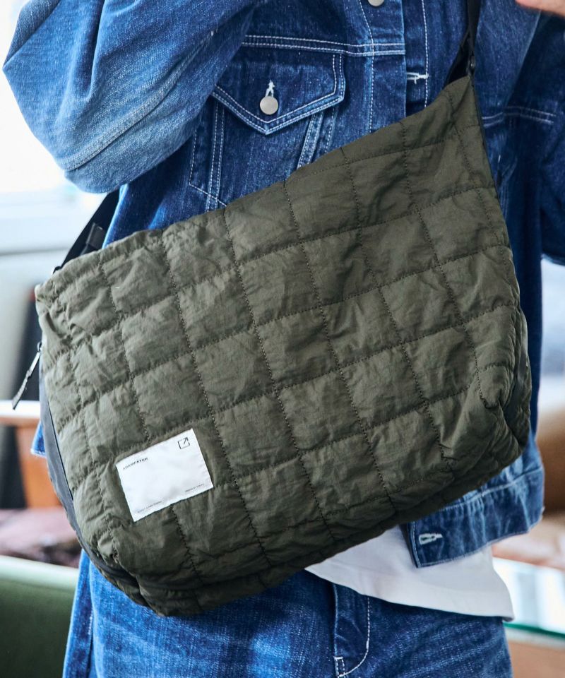 ADAM PATEK(アダムパテック)】square quilt BIG shoulder bag