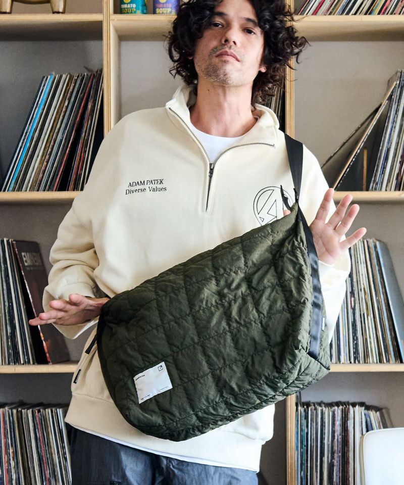 新品 ADAM PATEK アダムパテック スクエアキルトトートショルダーバッグ ADAM PATEK(アダムパテック)】square quilt BIG shoulder bag