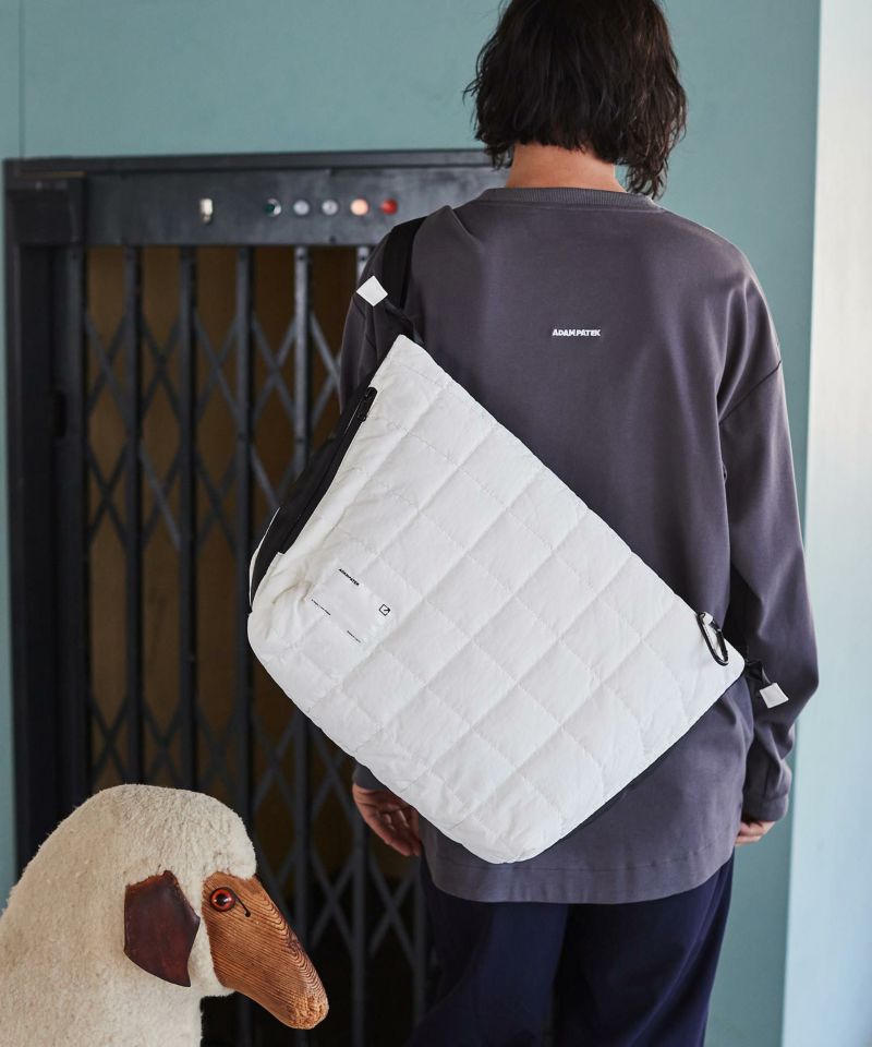 ADAM PATEK(アダムパテック)】square quilt BIG shoulder bag 