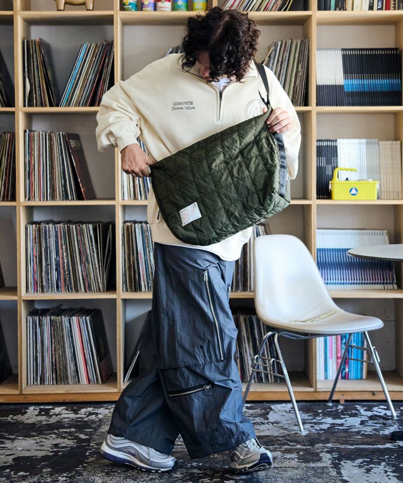 ADAM PATEK(アダムパテック)】square quilt BIG shoulder bag