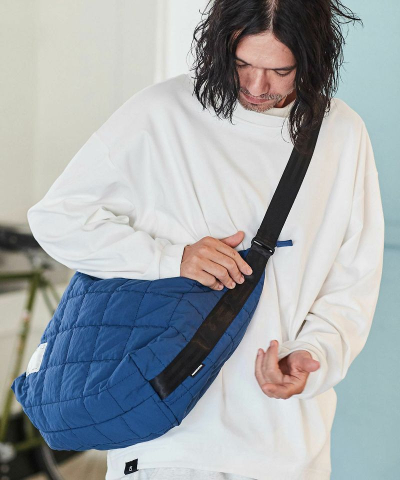 ADAM PATEK(アダムパテック)】square quilt BIG shoulder bag