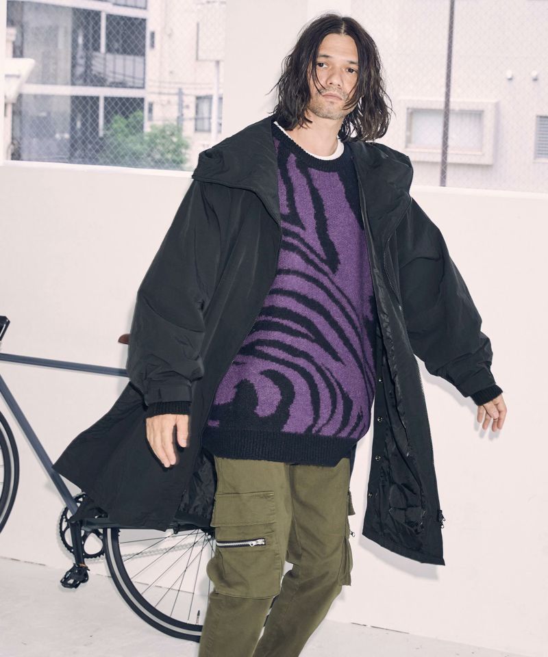 ADAM PATEK(アダムパテック)】looose hooded coat コート(AP2223015