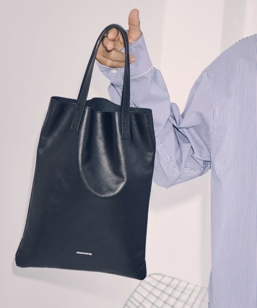 ADAM PATEK(アダムパテック)】shrink leather combi big tote bag