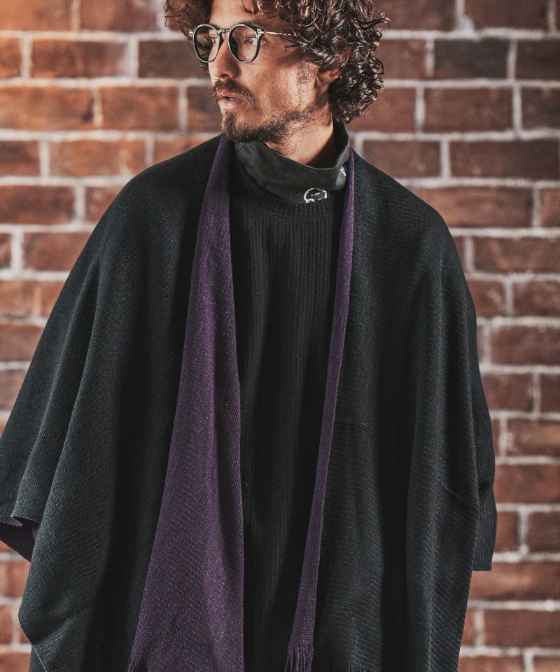 FACTOTUM(ファクトタム)】Reversible Color Scheme Poncho ポンチョ