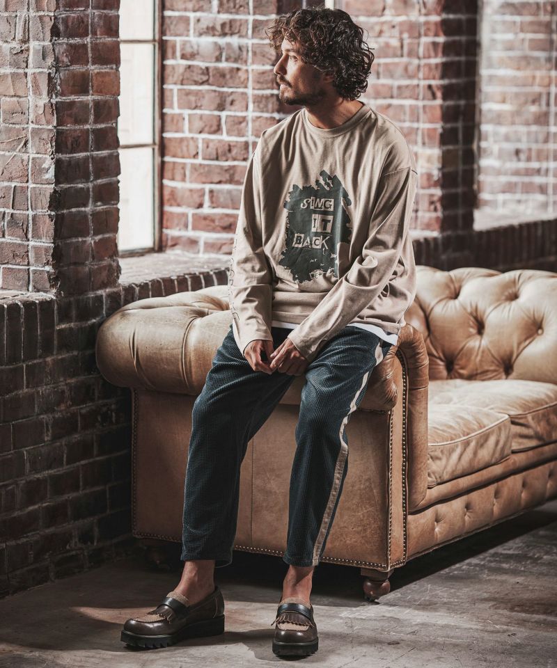 70%OFF【FACTOTUM(ファクトタム)】Graphic Design Print Long