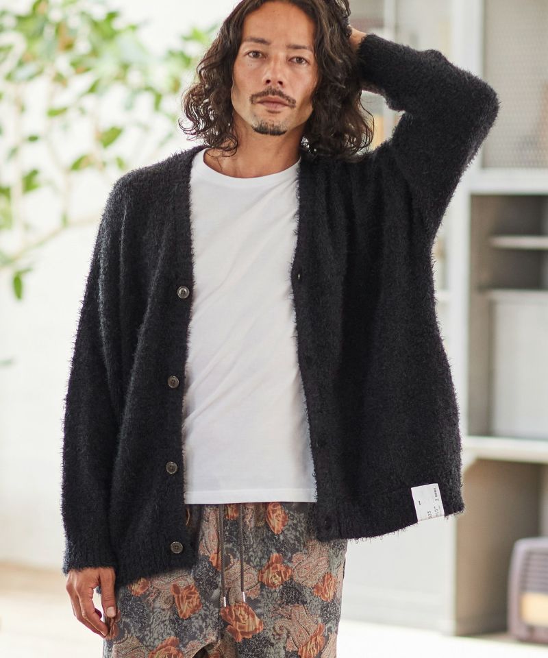 CAMBIO(カンビオ)】Shaggy Knit Loose Cardigan カーディガン(PF-222