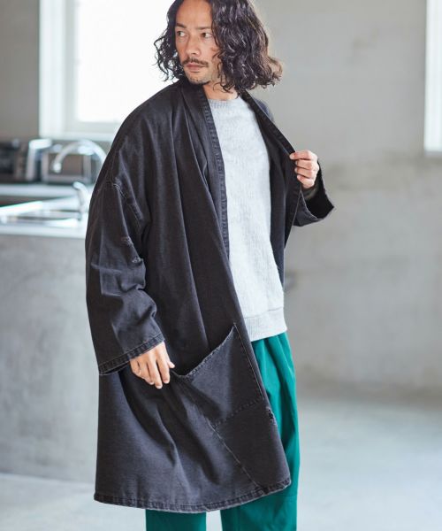 CAMBIO(カンビオ)】 KIMONO Like Long Sleeve Over Size Gown ガウン