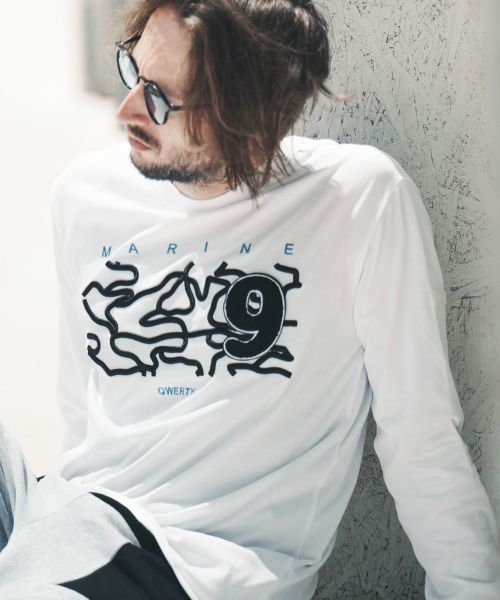 30%OFF【QWERTY(クワーティー)】CROSS Q WAVE SS T-SHIRTS Tシャツ