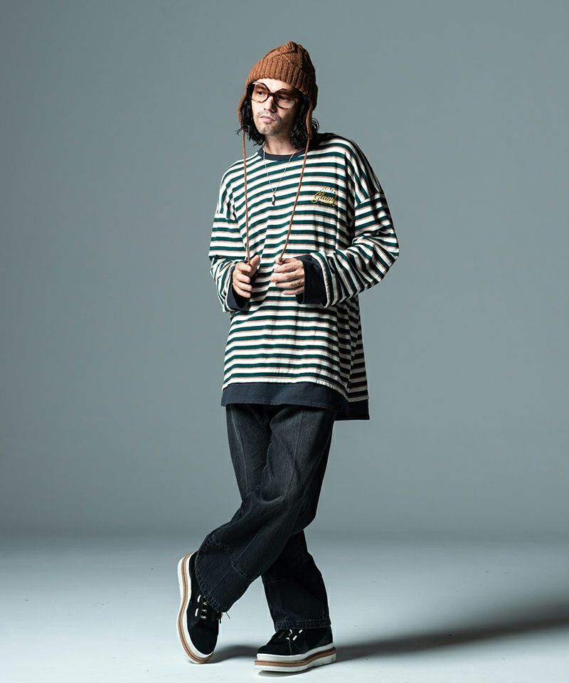 60%OFF【glamb(グラム)】Crease Denim Slacks クリースデニム