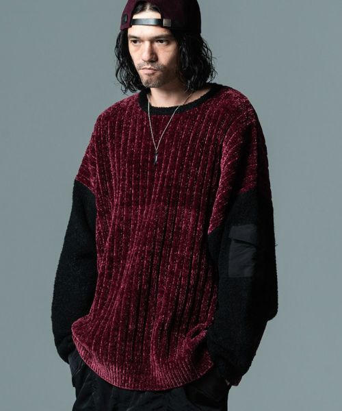 glamb(グラム)】Grunge Pullover Knit グランジプルオーバーニット